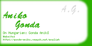 aniko gonda business card